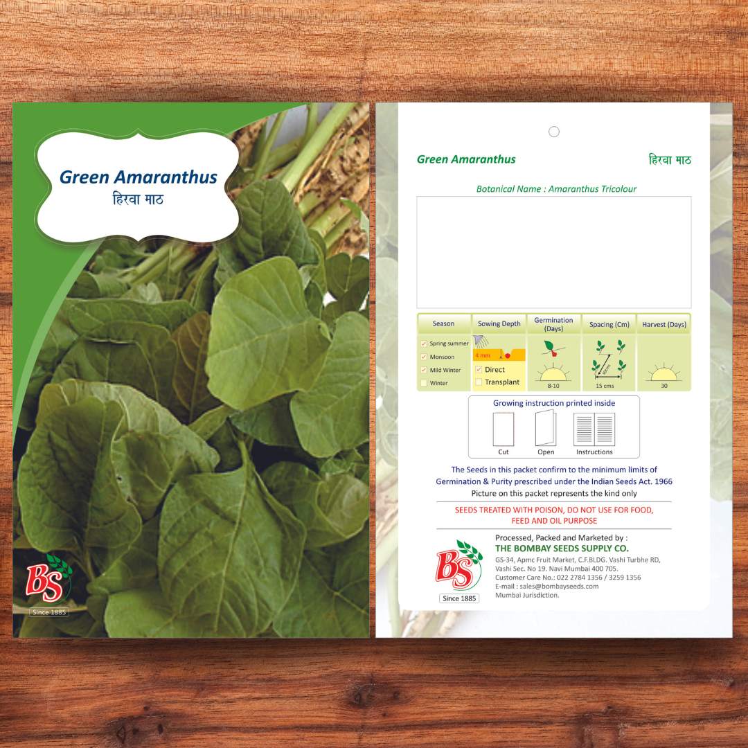 Green Amaranthus Seeds -Bombay Seeds