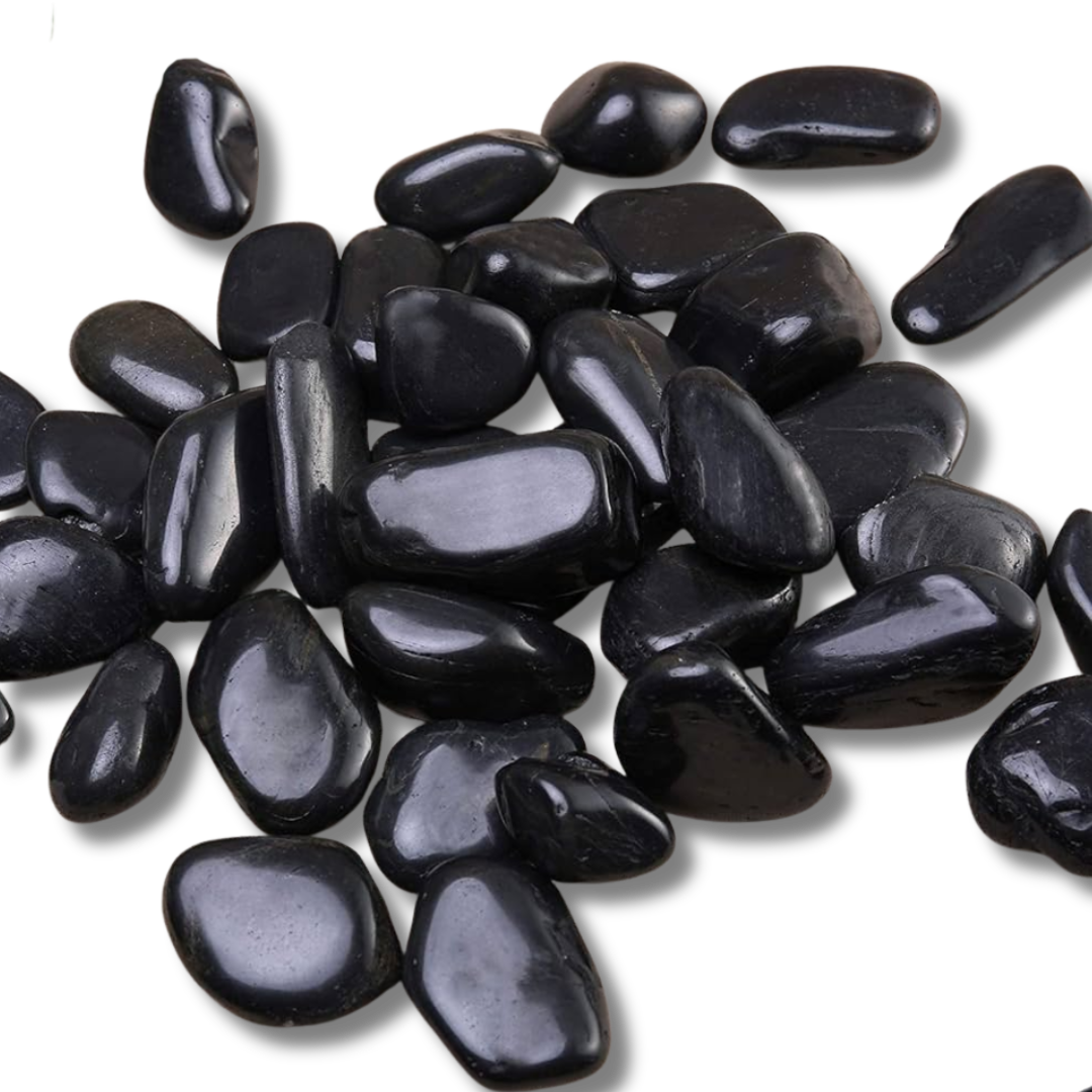 Natural Black Stones (Small - 500grams)