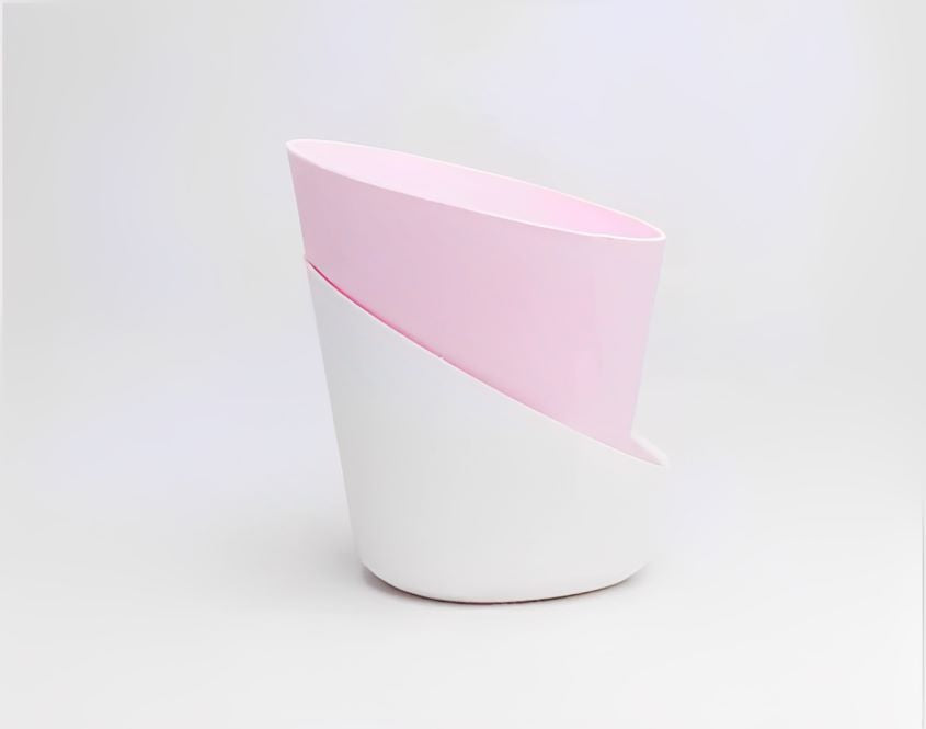 Pastel pink and white Atlantis - Self Watering Planter