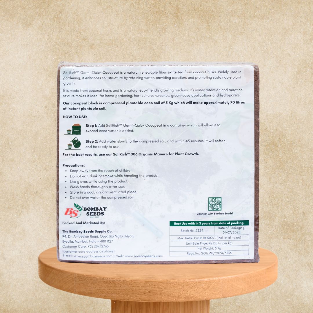SoilRich™ Organic Cocopeat 5kg Block