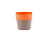 Orange Arty Round Planter