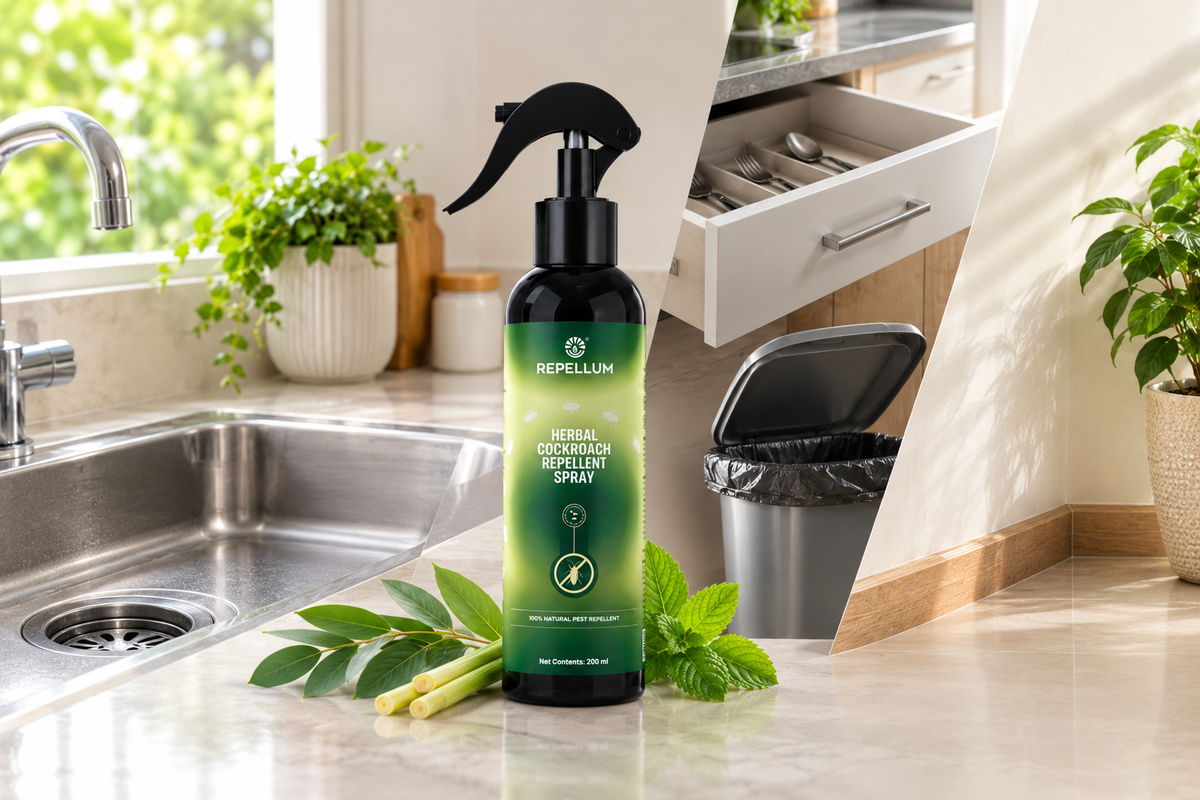 Where to Use Repellum Herbal Cockroach Repellent Spray?
