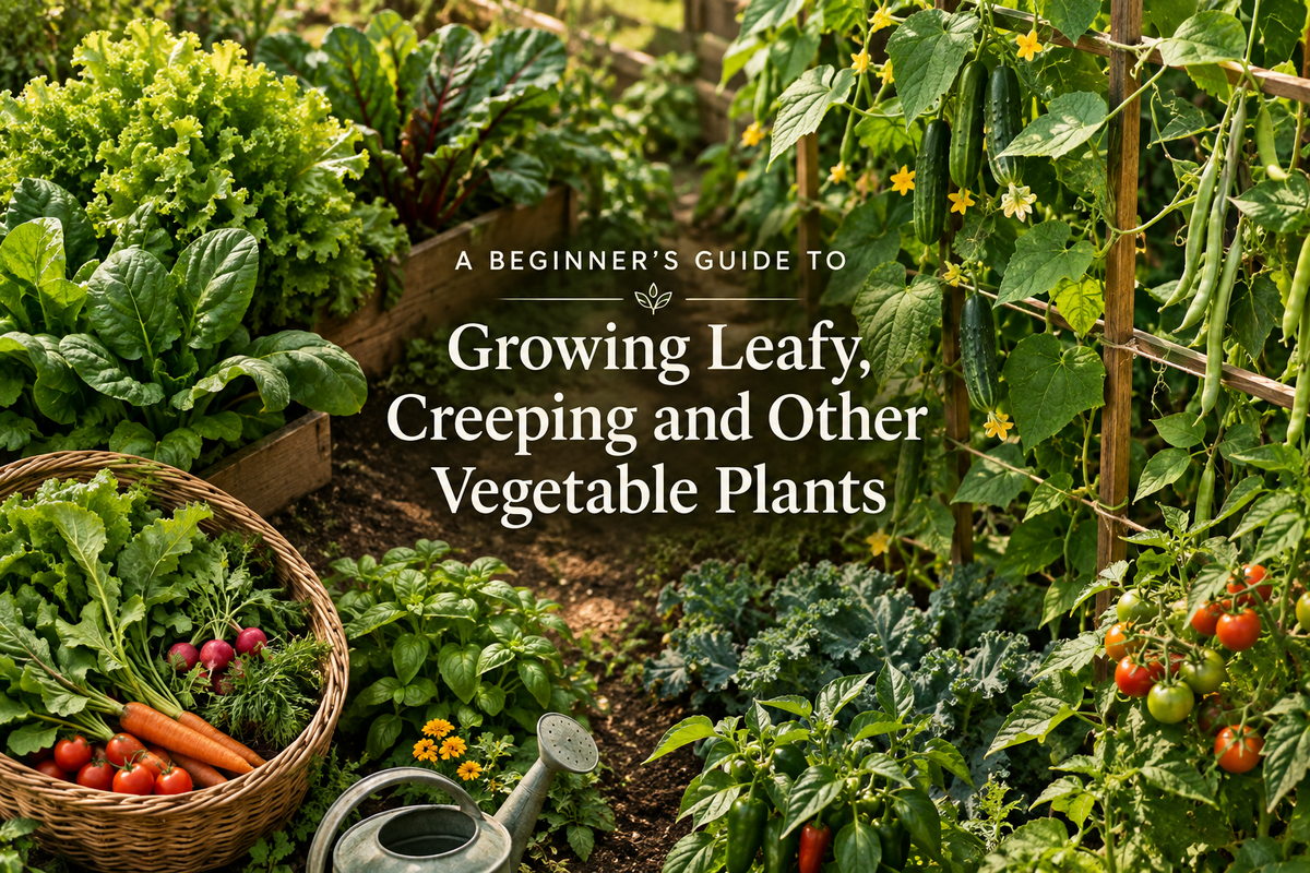 A Beginner’s Guide to Growing Leafy, Creeping and Other Vegetable Plants