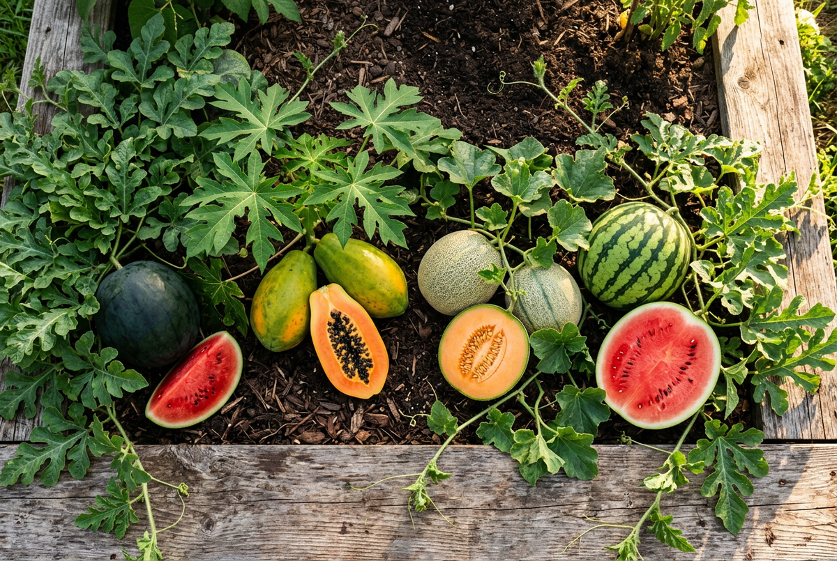 How to Grow Watermelon, Muskmelon and Papaya at Home