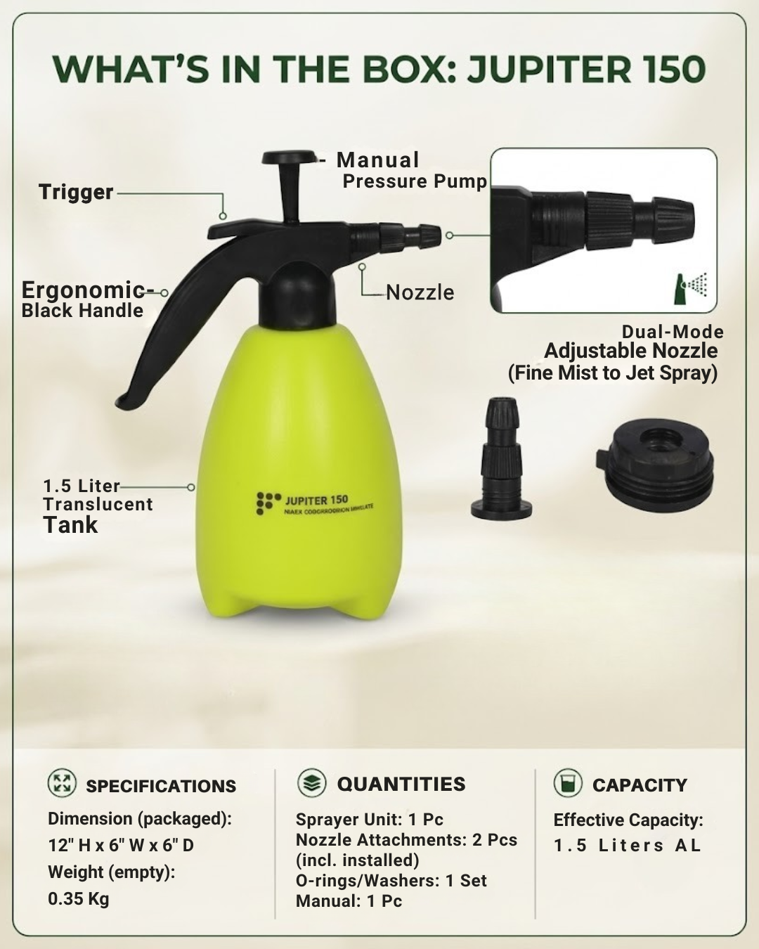 Jupiter 150 Hand Compression Sprayer