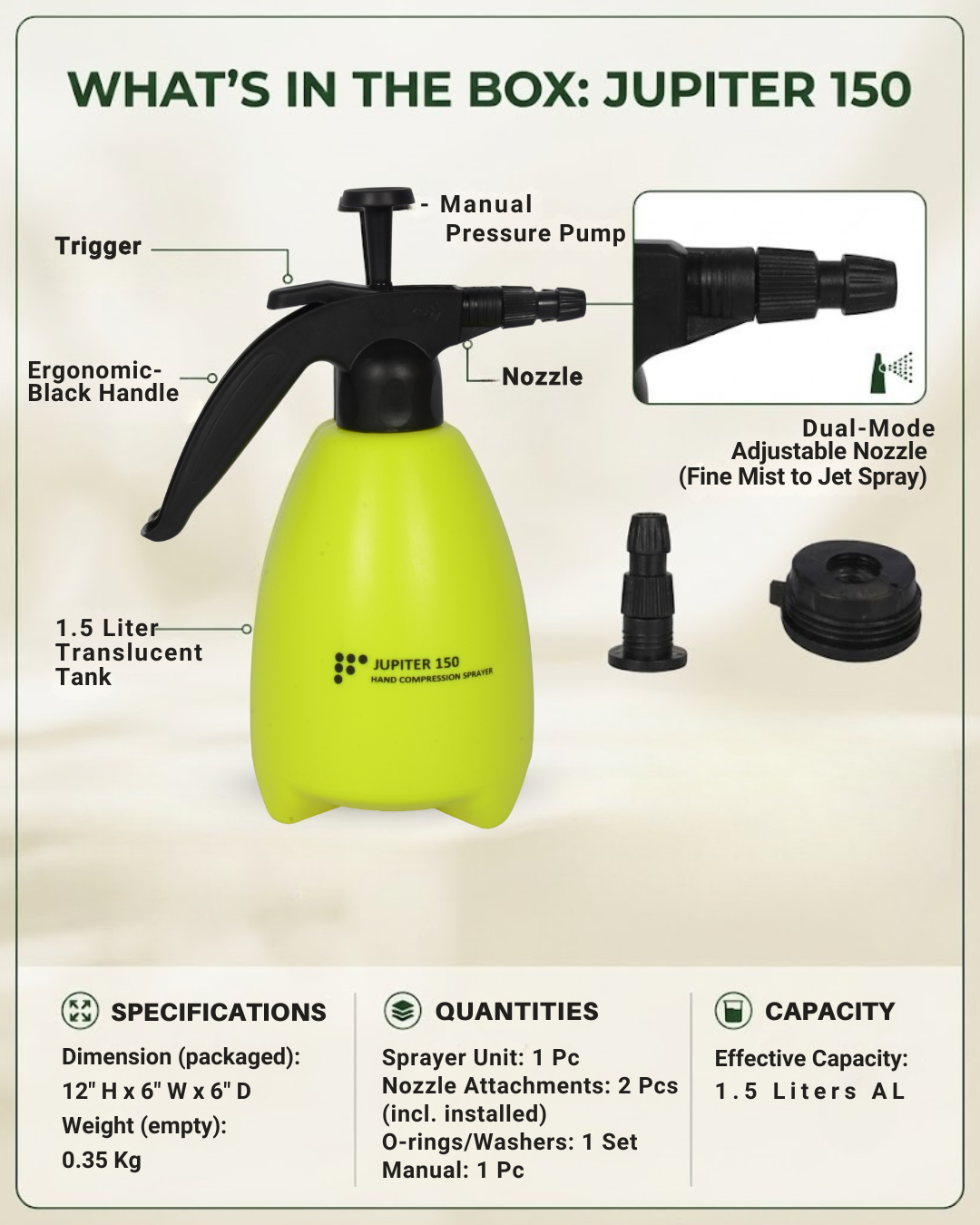 Jupiter 150 Hand Compression Sprayer
