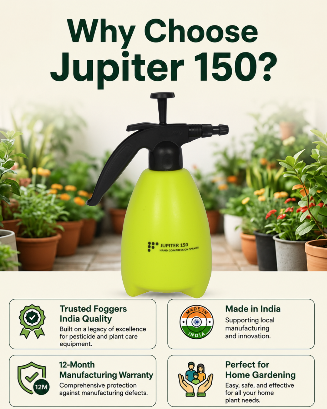 Jupiter 150 Hand Compression Sprayer