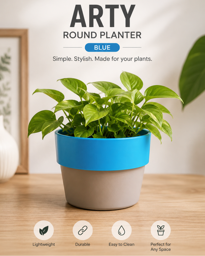 Arty Round Planter