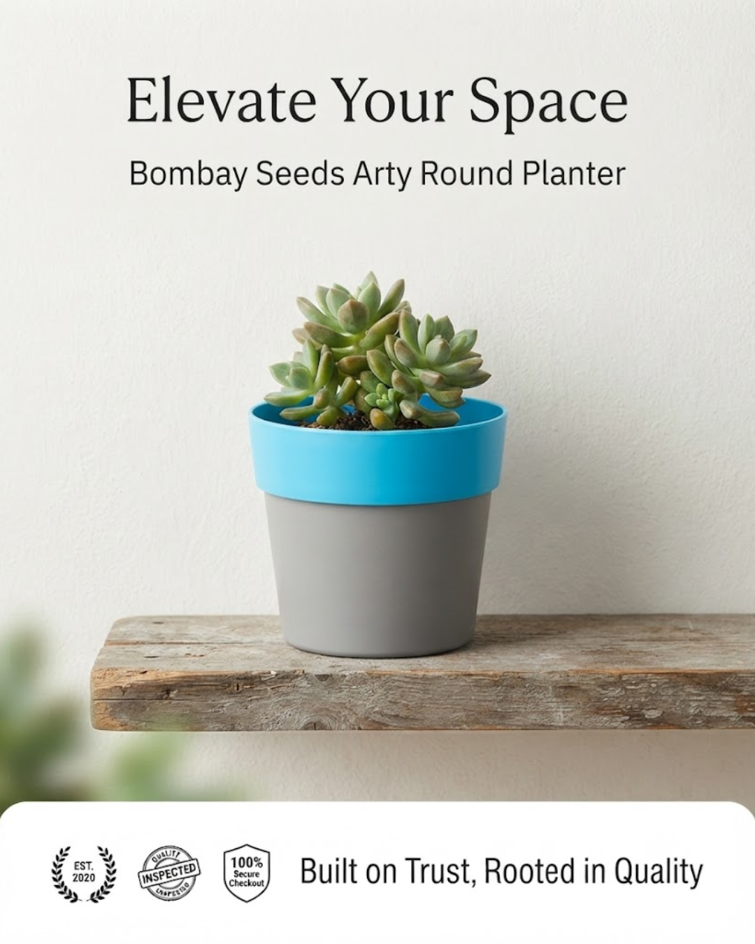 Arty Round Planter