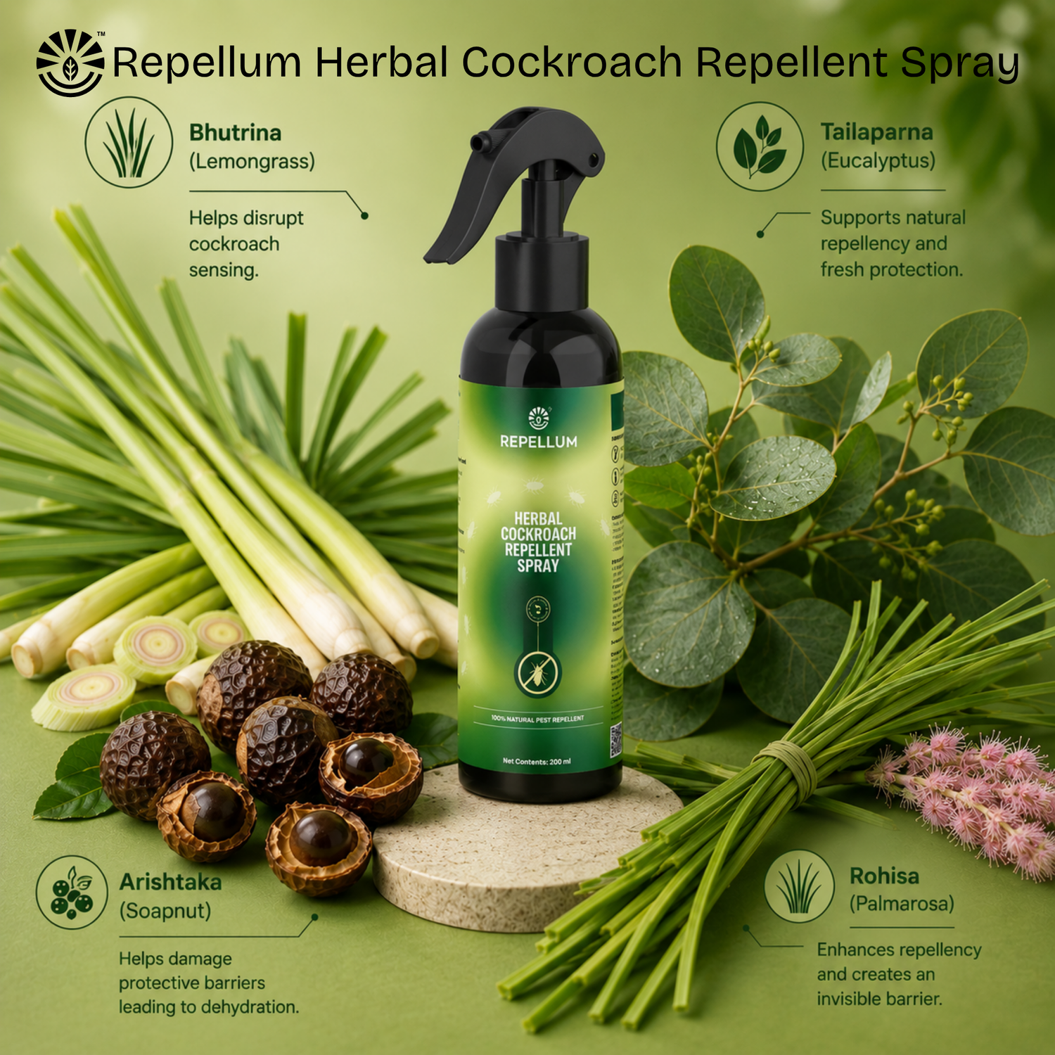 Repellum™ Herbal Cockroach Repellent Spray