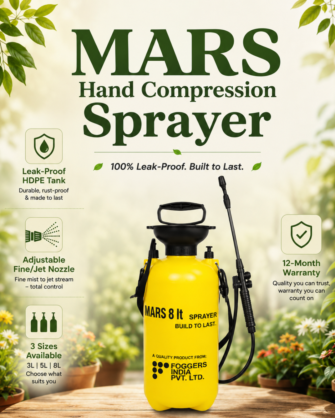 Mars Sprayer Range 3L / 5L / 8L