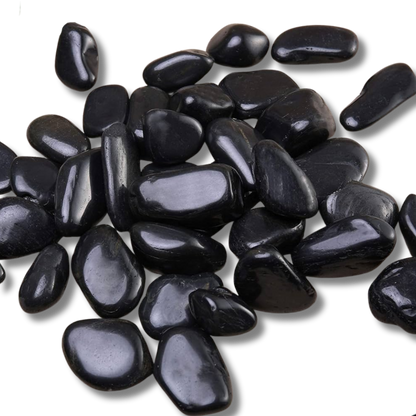 Natural Black Stones (Small - 500grams)