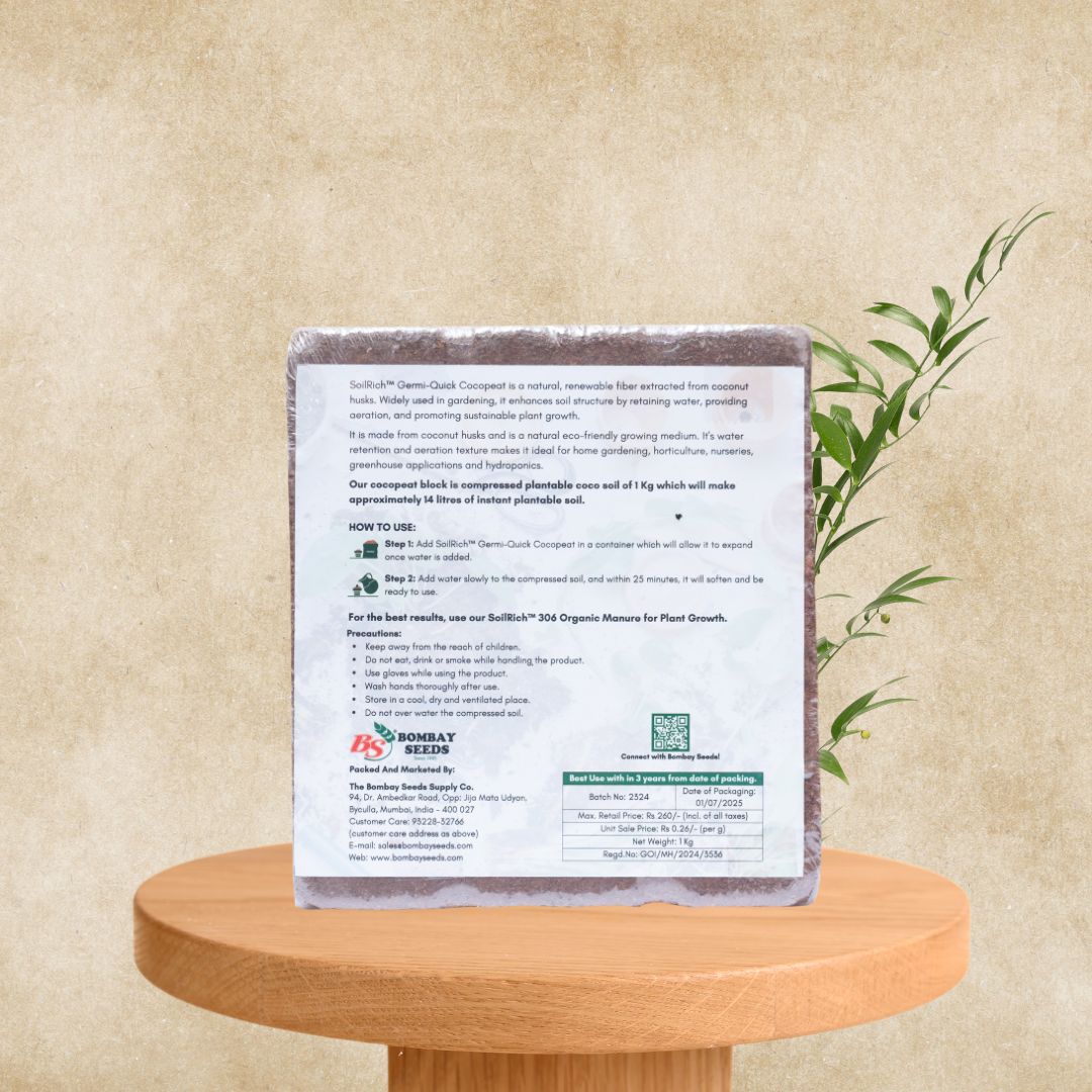 SoilRich™ Organic Cocopeat 1kg Block
