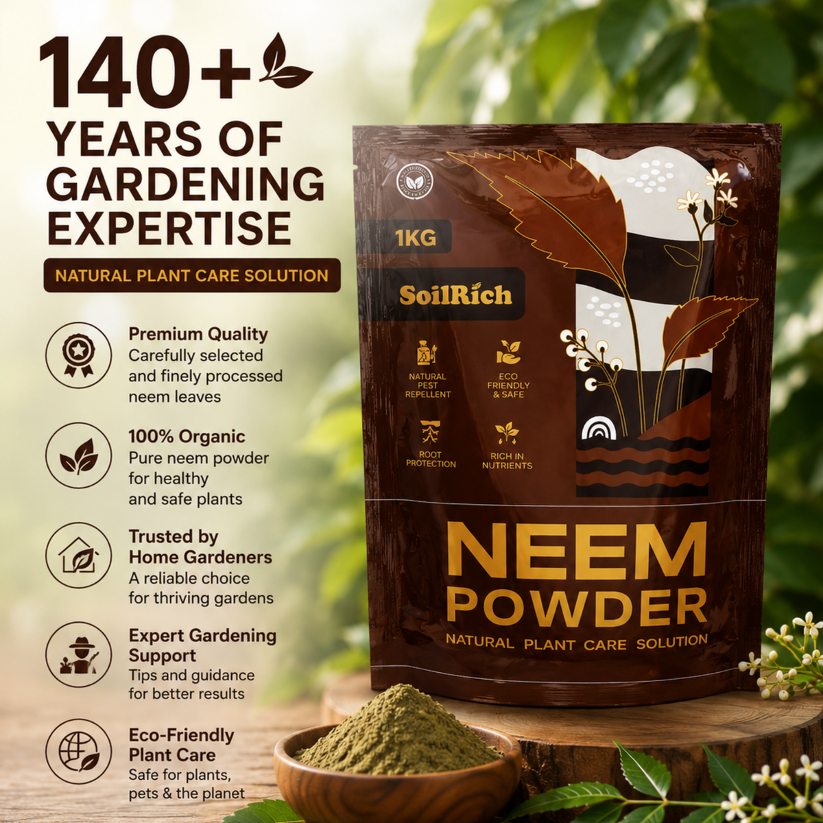 SoilRich Neem Powder 1KG