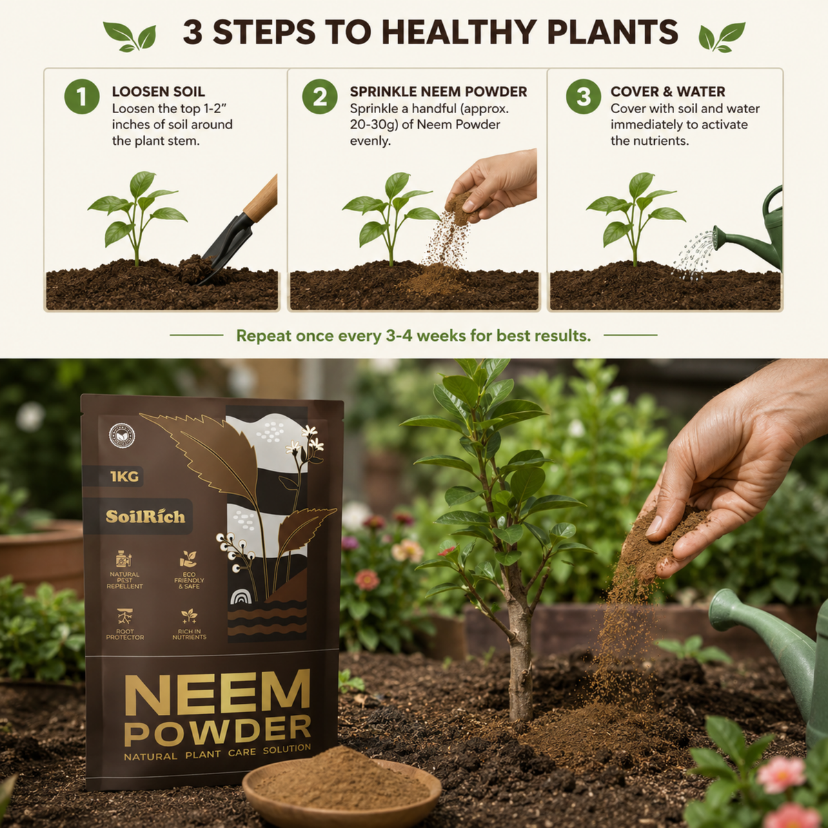 SoilRich Neem Powder 1KG