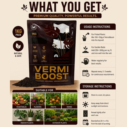 SoilRich VermiBoost [Vermicompost] 1Kg