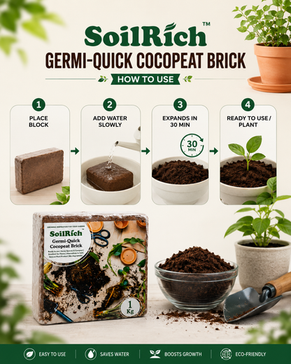 SoilRich Organic Cocopeat 1kg Block