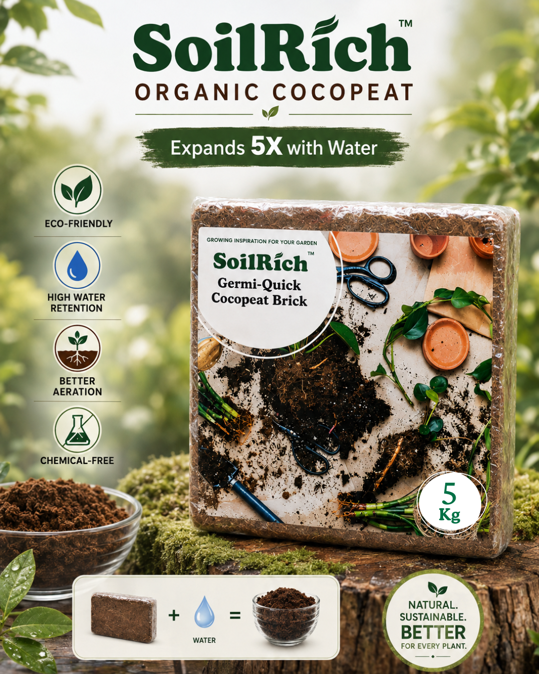 SoilRich Organic Cocopeat 5kg Block