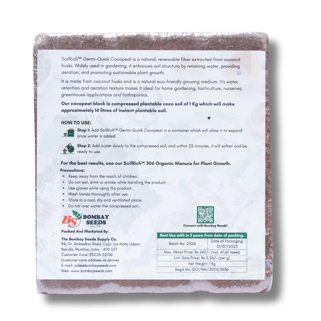 SoilRich™ Organic Cocopeat 5kg Block