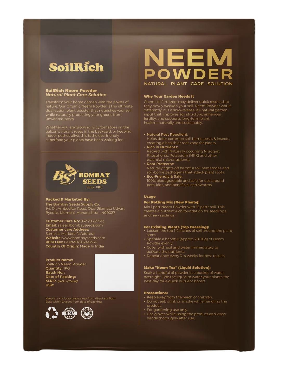 SoilRich Neem Powder
