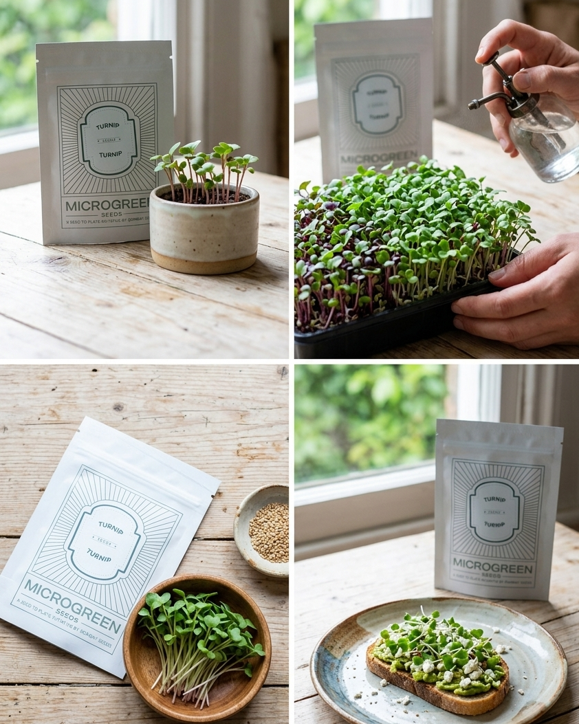 Turnip Microgreen Seeds (50g)