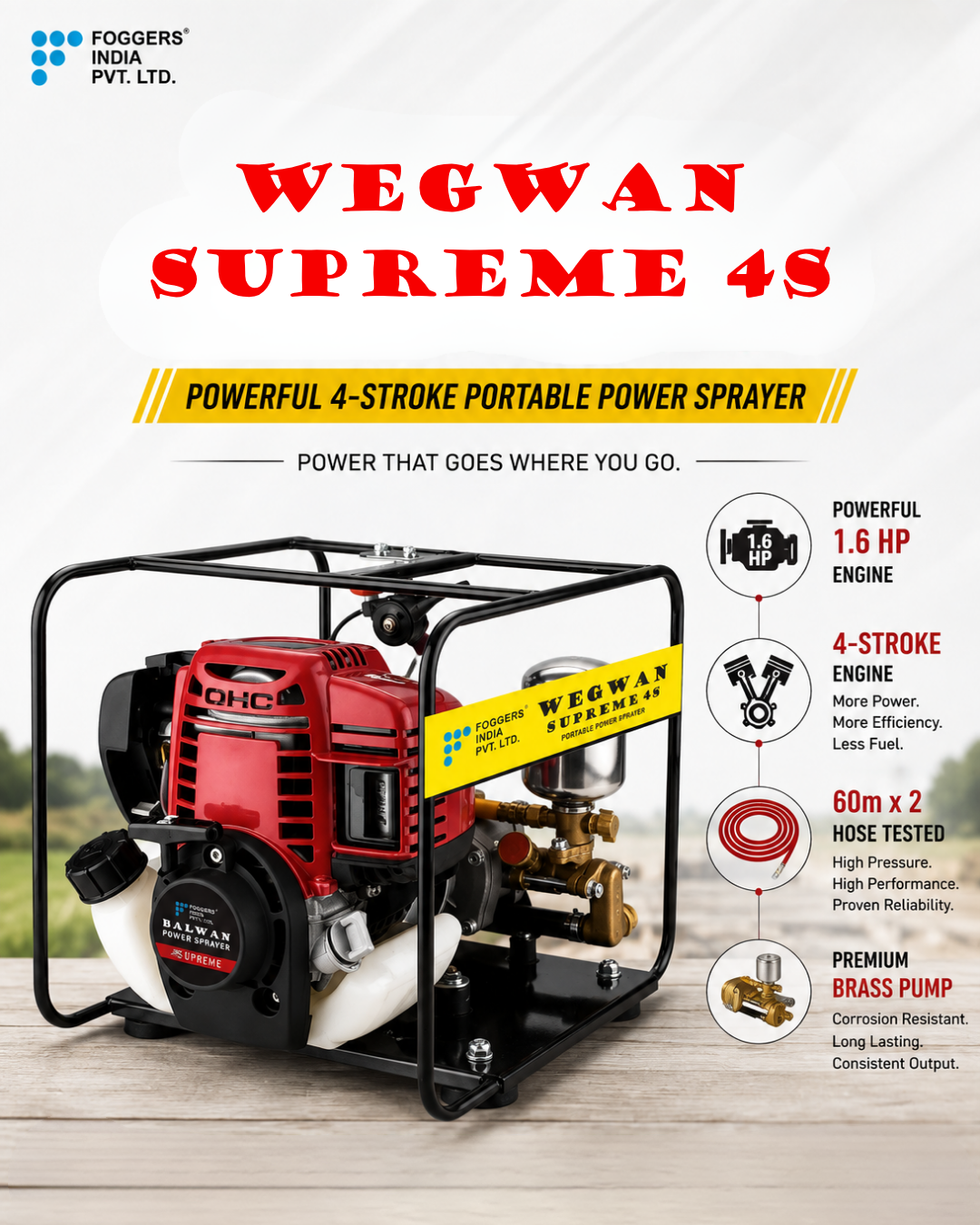 Wegwan Supreme 4S Portable Power Sprayer