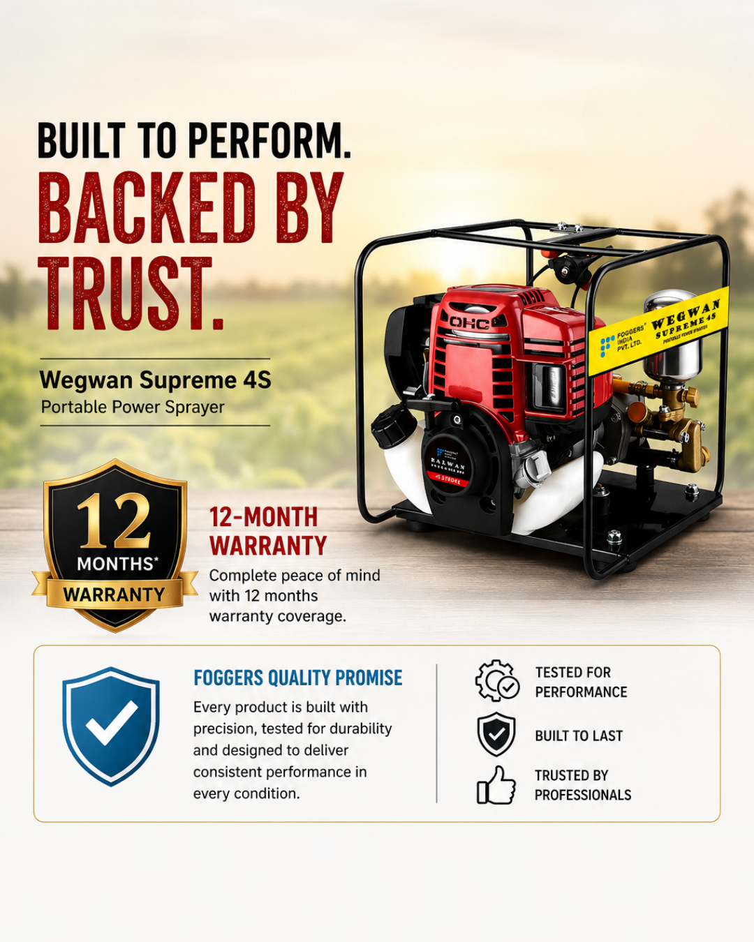 Wegwan Supreme 4S Portable Power Sprayer